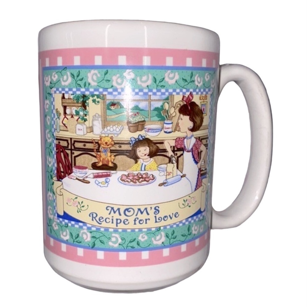 Moms Recipe for love vintage mug
